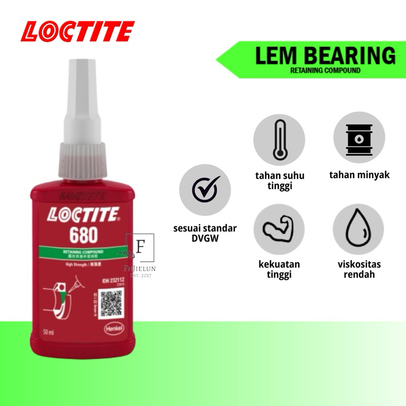 Jual Lem Bearing Loctite 680 Retaining Compound 50ml Shopee Indonesia