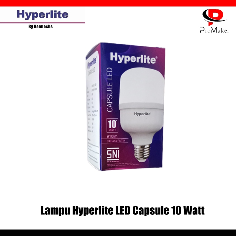 Jual Lampu Bohlam Led Hyperlite Capsule Watt Cool Daylight Sni