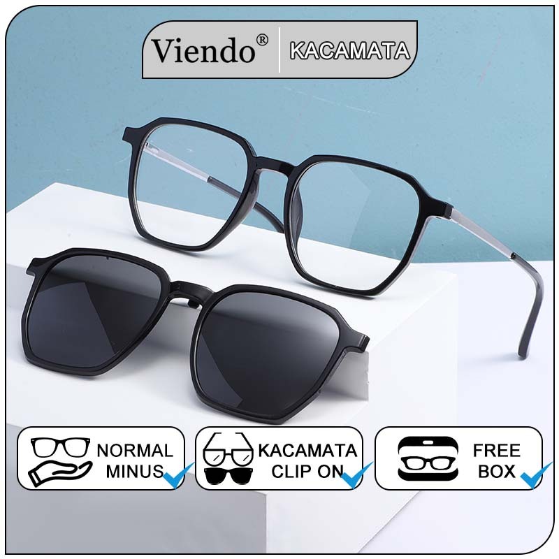 Jual Viendo Frame Kacamata Clip On Magnetis Anti Blueray Radiasi