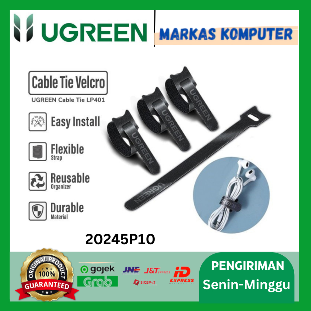 Jual Ugreen Velcro Cable Winder Organizer Fasterner Wire Tie Cm Pcs Shopee Indonesia