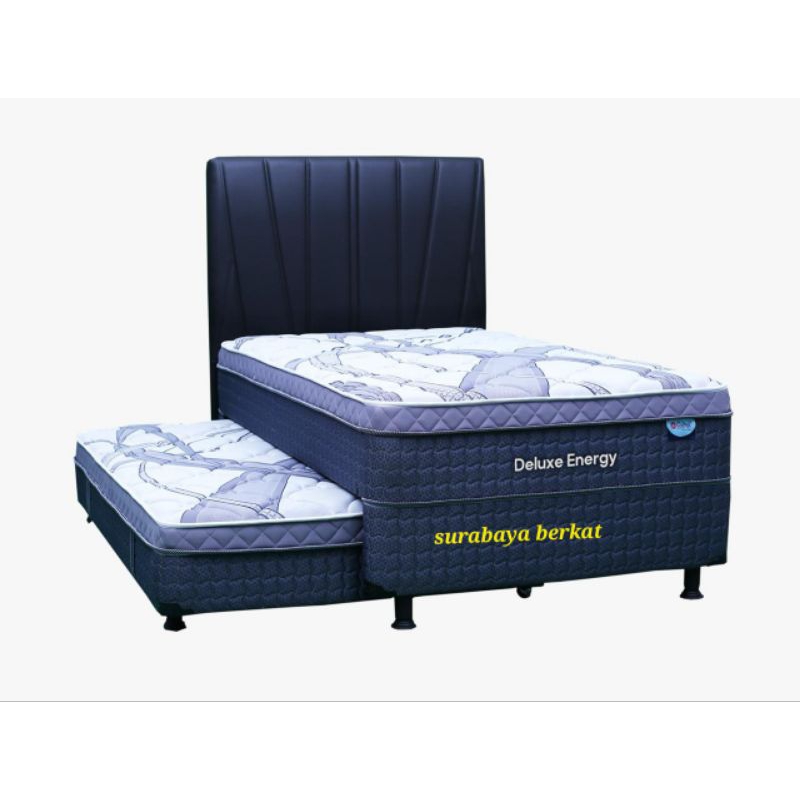 Jual spring bed sorong central deluxe energy (Two in one spring bed ...