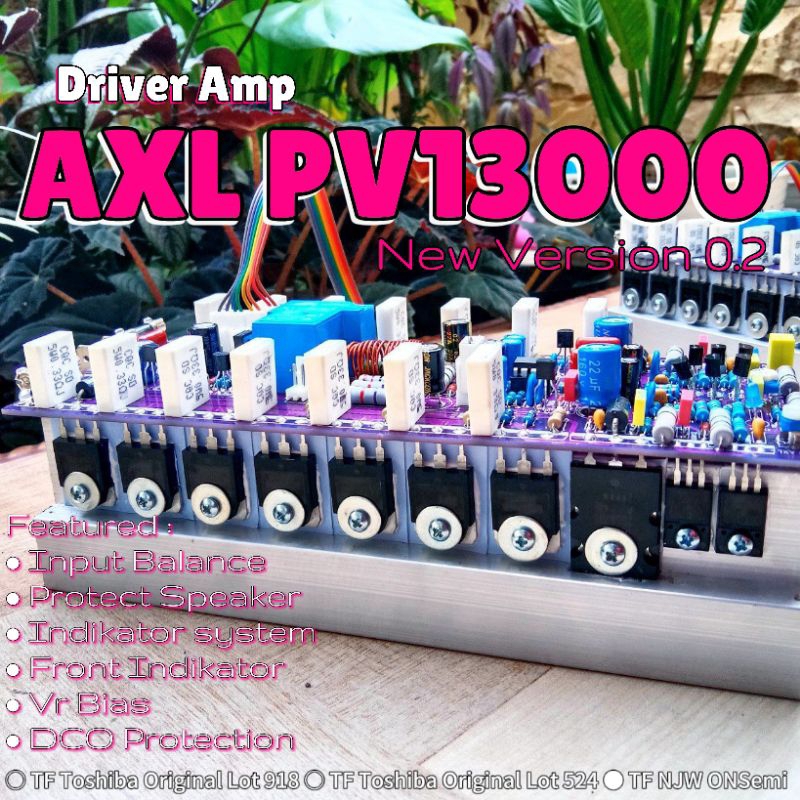 Jual Full Set Driver AXL PV13000 TEF New Ver.2 2U | Amplifier Clonning