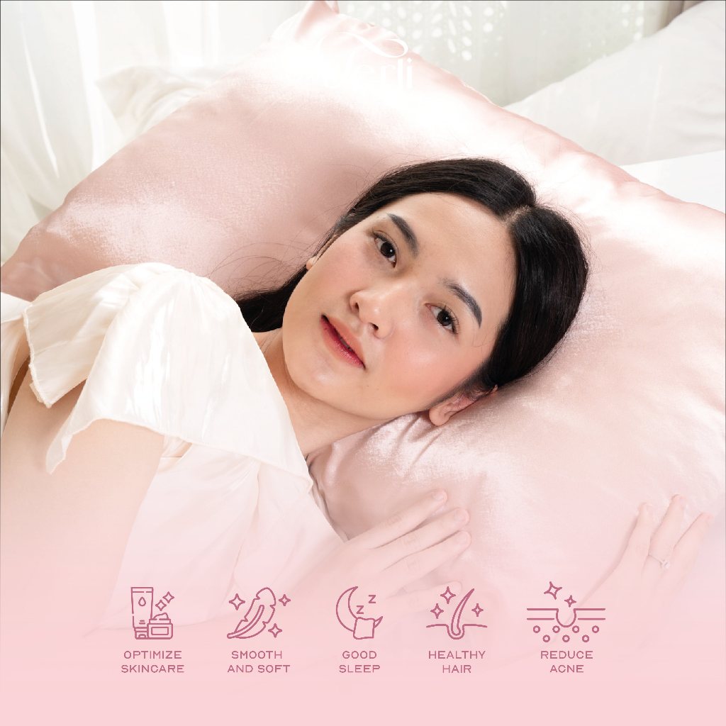 Jual Sarung Bantal PREMIUM Satin Silk Terli Beauty Satin Silk