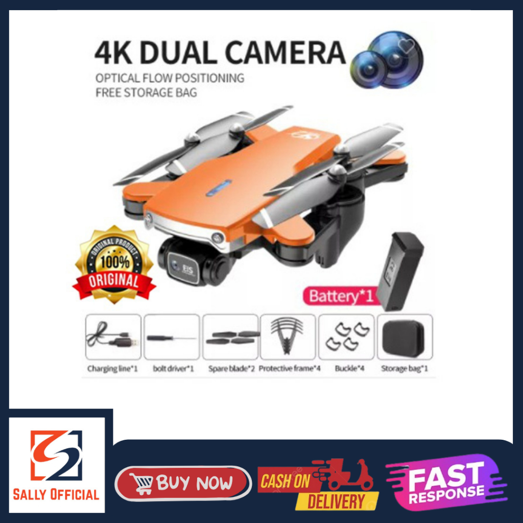Jual DRONE S169 Mini Camera Drone 4K With dual optical flow cam 18 Min ...