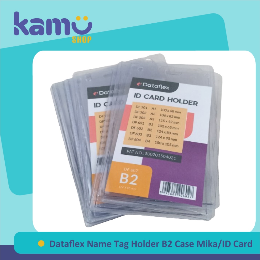 Jual Dataflex Id Card B2 / Card Holder / Name Tag Holder Case Plastik ...