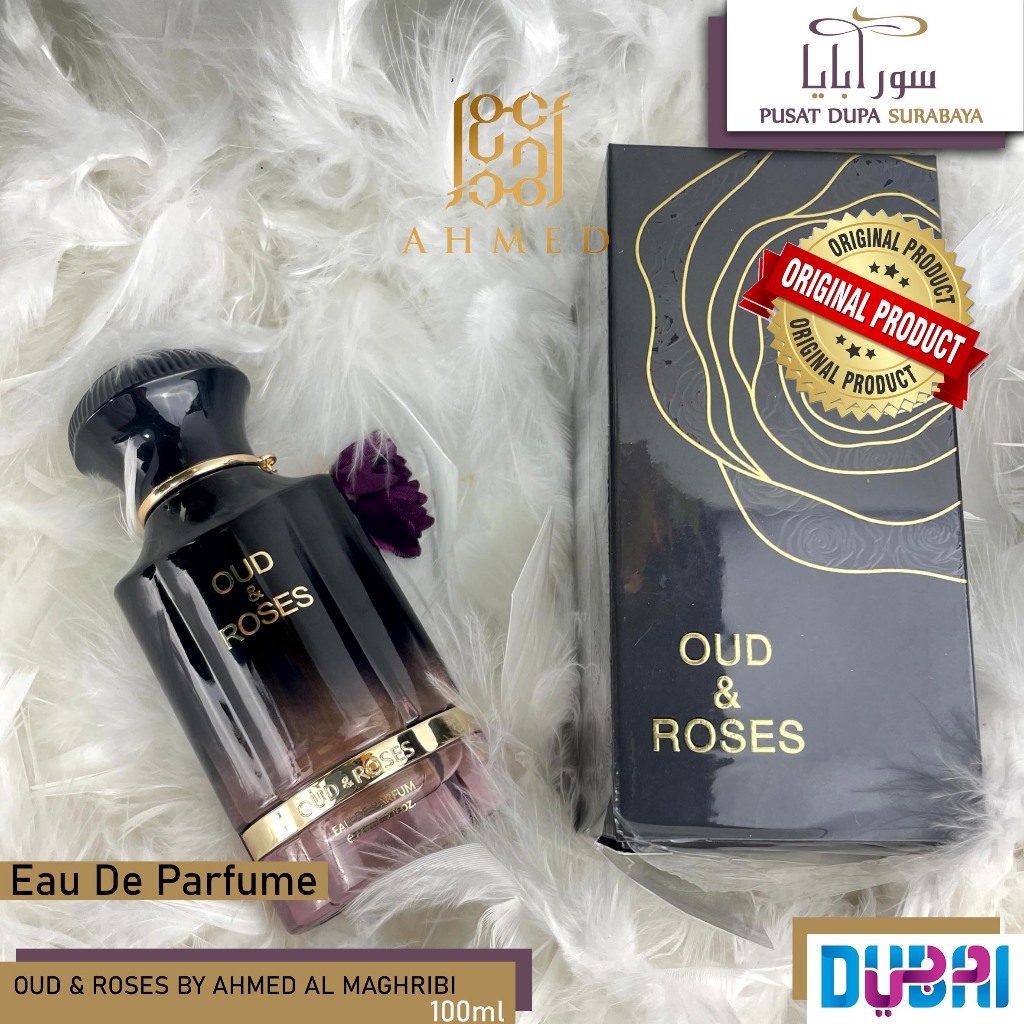 Parfum Asli Arab Original Premium Oud Rose ahmed al maghribi/