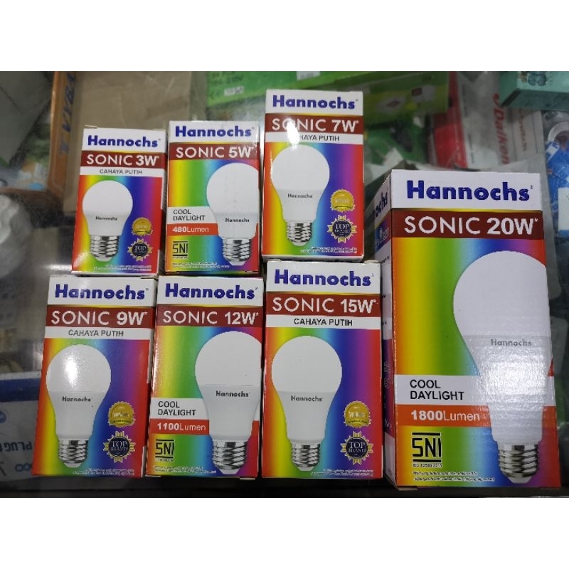 Jual Lampu LED HANNOCHS SONIC 3,5,7,9,12,15,20wat | Shopee Indonesia