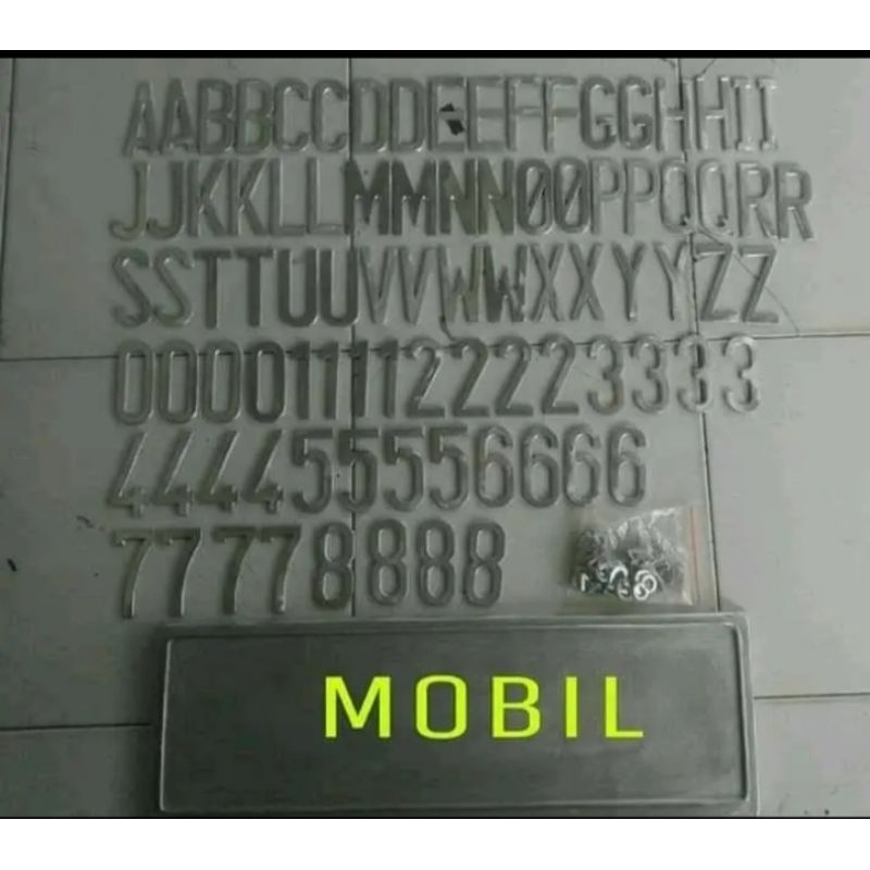 Jual mall huruf angka standar mobil dan tatakanya | Shopee Indonesia