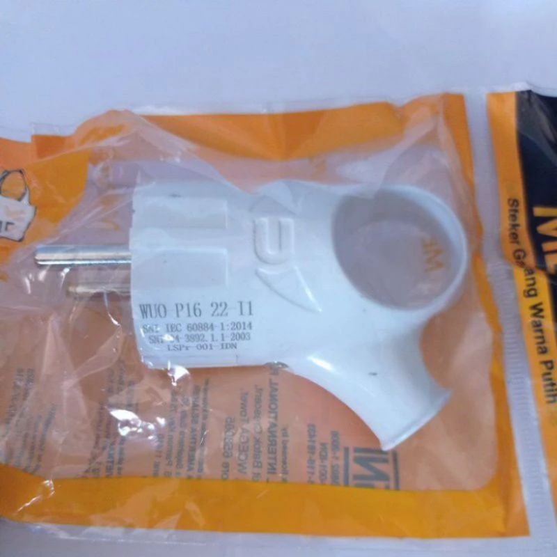 Jual STEKER ARDE GAGANG MEVAL WUO-P16, Warna White / Putih - Steker ...