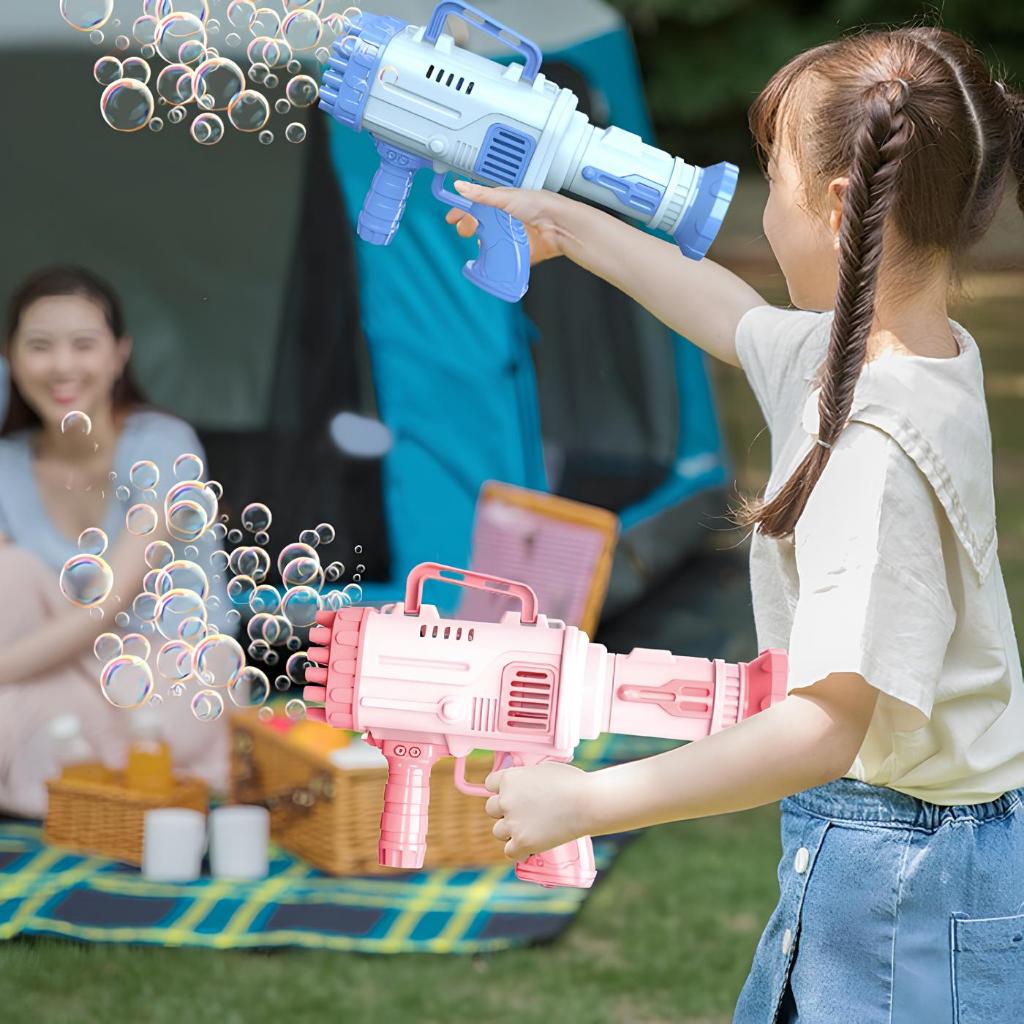 Jual Electric buble machine mainan tembakan gelembung balon air bazoka ...