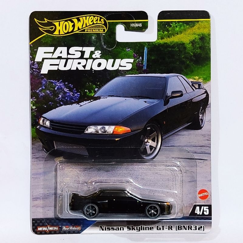 Hot Wheels Premium Nissan Skyline GT-R BNR32 – Fast & Furious 7, 1:64, Nuovo