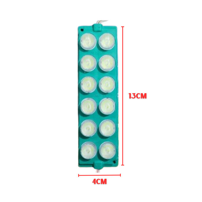Jual Lampu LED Module Strip Motor Mobil 12 Mata Besar 12V 24 Volt ...