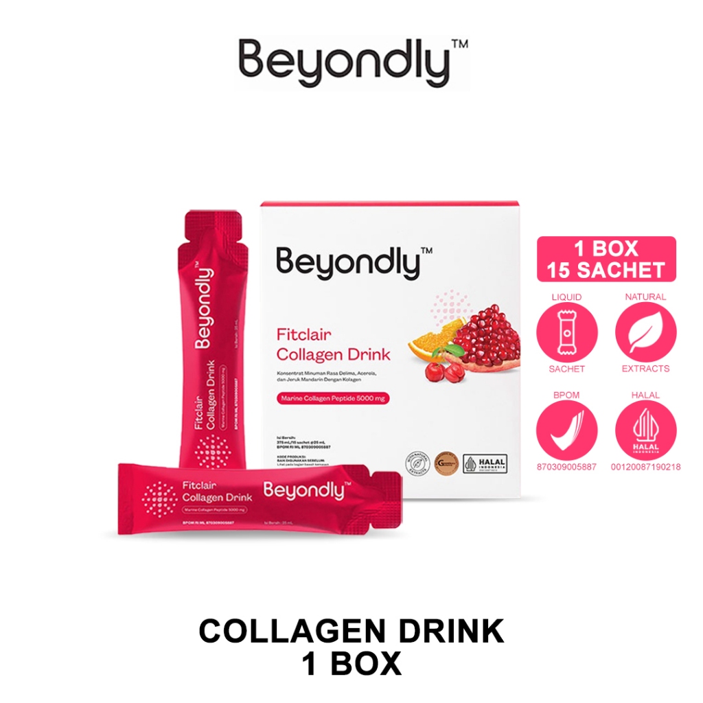 Jual Beyondly Fitclair Collagen Drink - Minuman Kolagen | L Glutathione ...