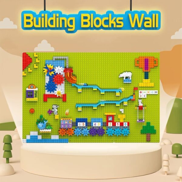 Jual BanBao Model of Urban Rail Creative Building Block Wall Mainan DIY ...