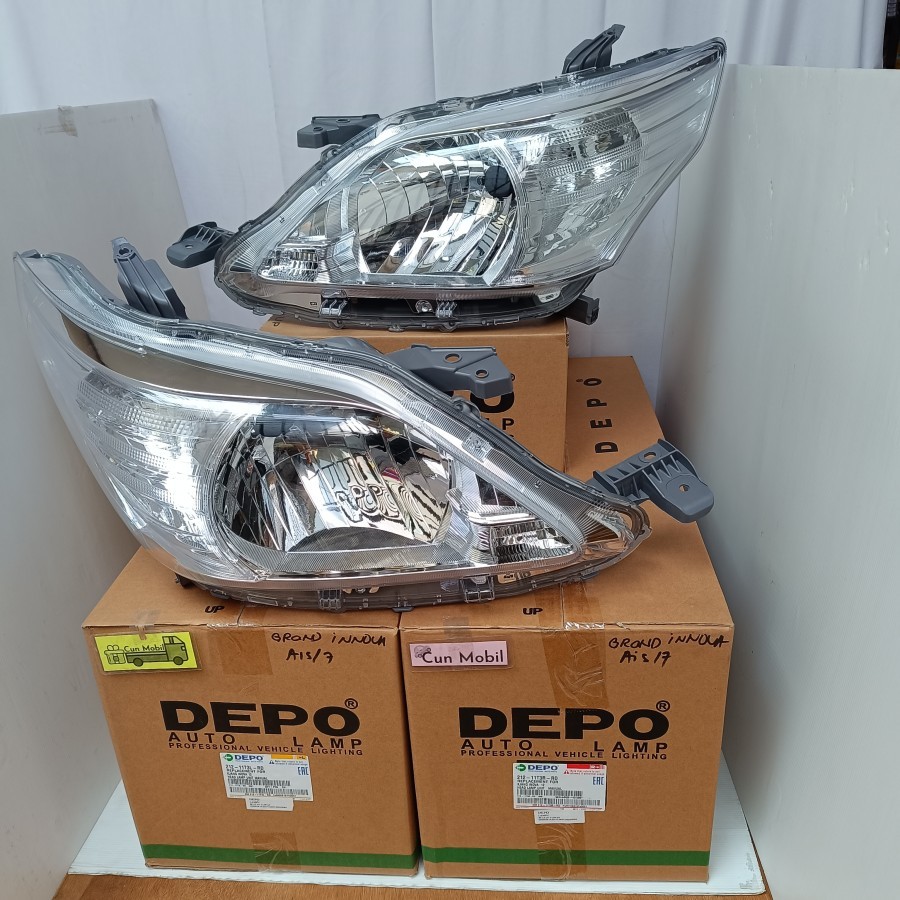 Jual Head lamp lampu besar Grand New Innova 2011-2015 212-11T3 RD DEPO ...