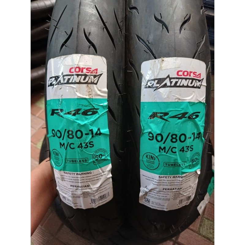 Jual Ban Corsa Platinum R46 90/80-14 Tubeles | Shopee Indonesia