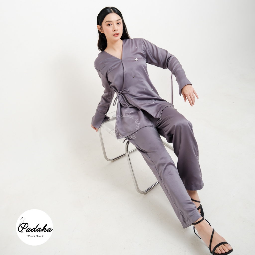 Jual RAYA SERIES Padaka Attire - NAMARI SET - Kimono Silk Armani ...