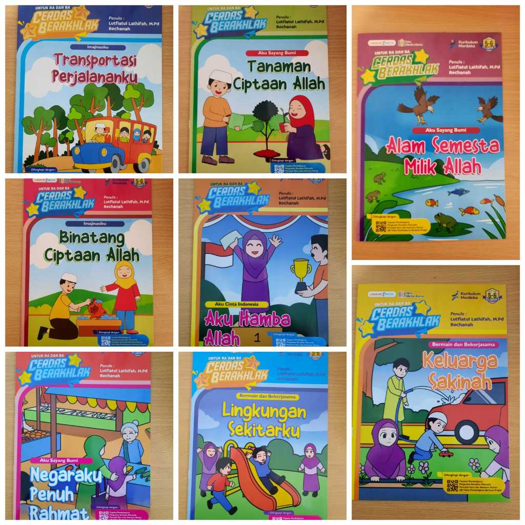 Jual Paket Isi 8 Pcs - Buku Cerdas Berakhlak Usia 5-6 Thn Kelompok A ...