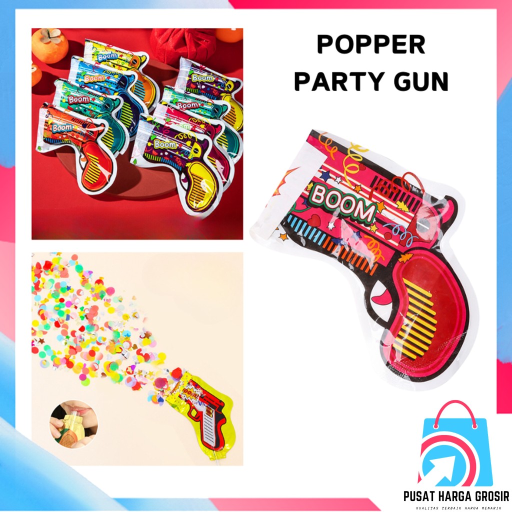 Jual PHG - Popper Party Gun Meriam Pesta Inflatable Confetti Pistol ...