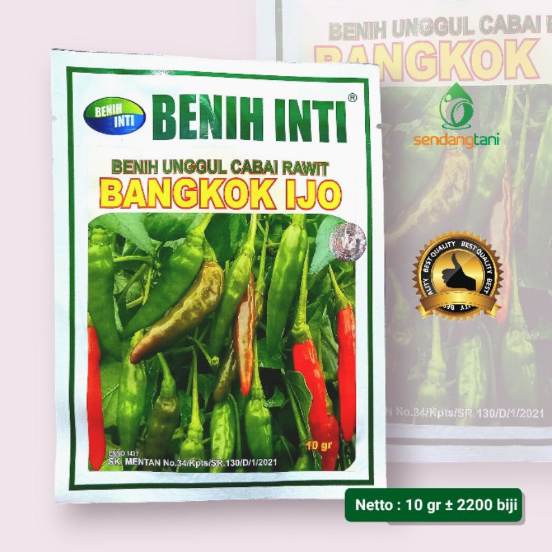 Jual Cabe Rawit Bangkok Ijo 10 Gr Benih Bibit Cabai Crm Hijau Merunduk