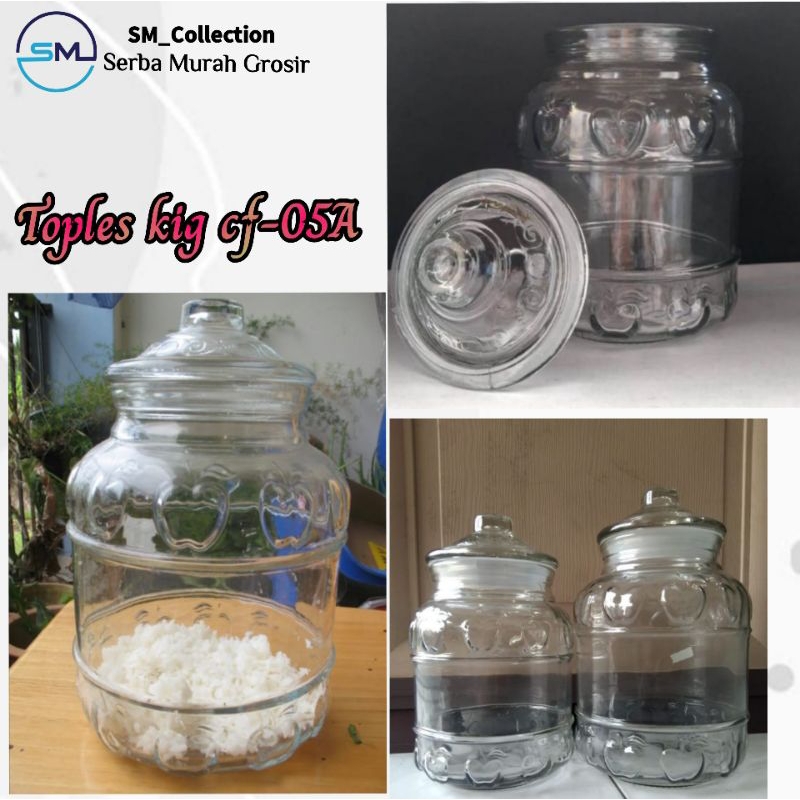 Jual toples kaca/toples bening kaca/Toples asinan/toples