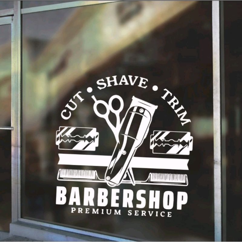 Jual STICKER DINDIN BARBER SHOP UKURAN 50CM | Shopee Indonesia