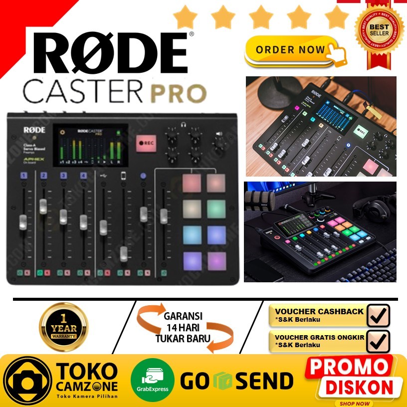 Jual RODE RODECaster Pro Integrated Podcast Production Studio / Rode ...