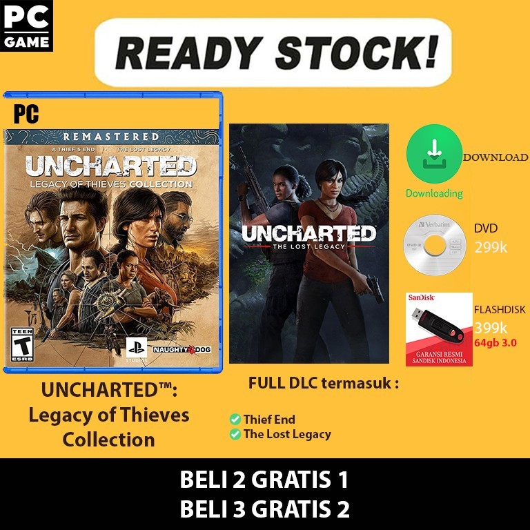 Jual UNCHARTED Legacy of Thieves Collection PC ORIGINAL | Shopee Indonesia