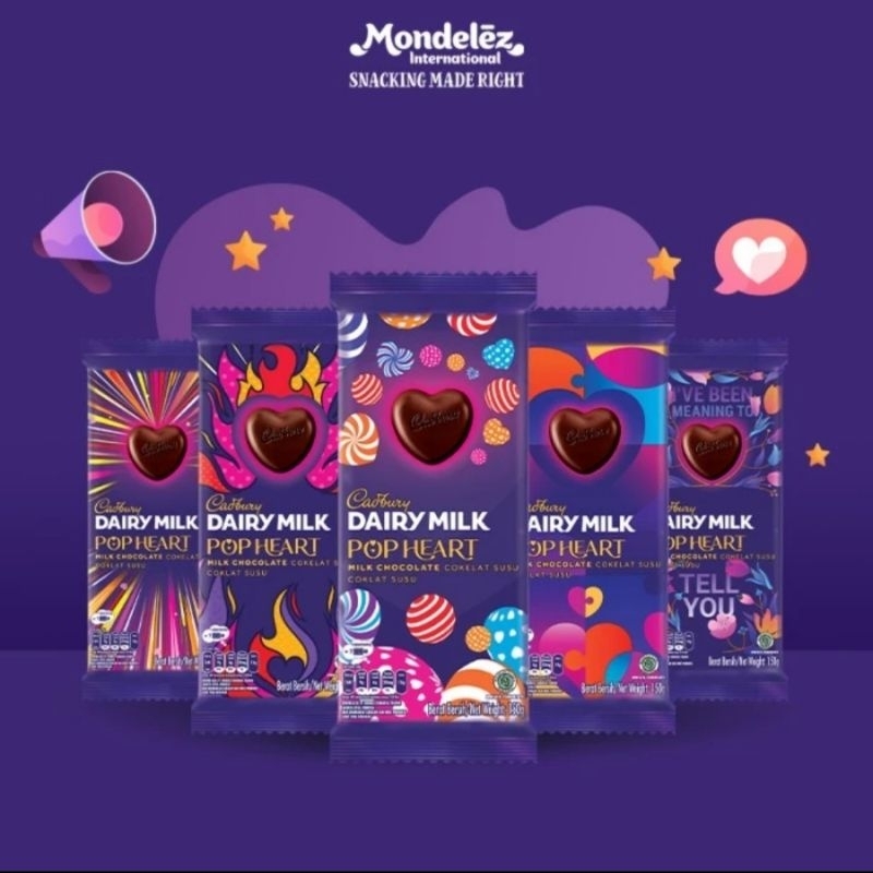 Jual Cadbury Dairy Milk Pop Heart 150G Shopee Indonesia