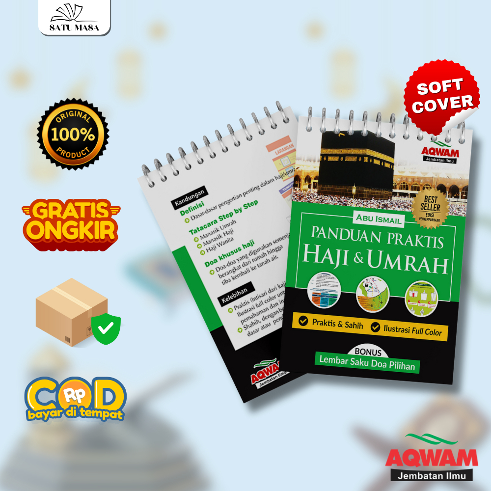 Jual Buku Panduan Praktis Haji Dan Umroh Lengkap Sahih Ilustrasi Full