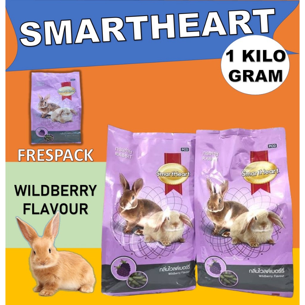 Jual Smartheart Rabbit Wildberry Flavour 1kg Frespack Pakan Kelici ...