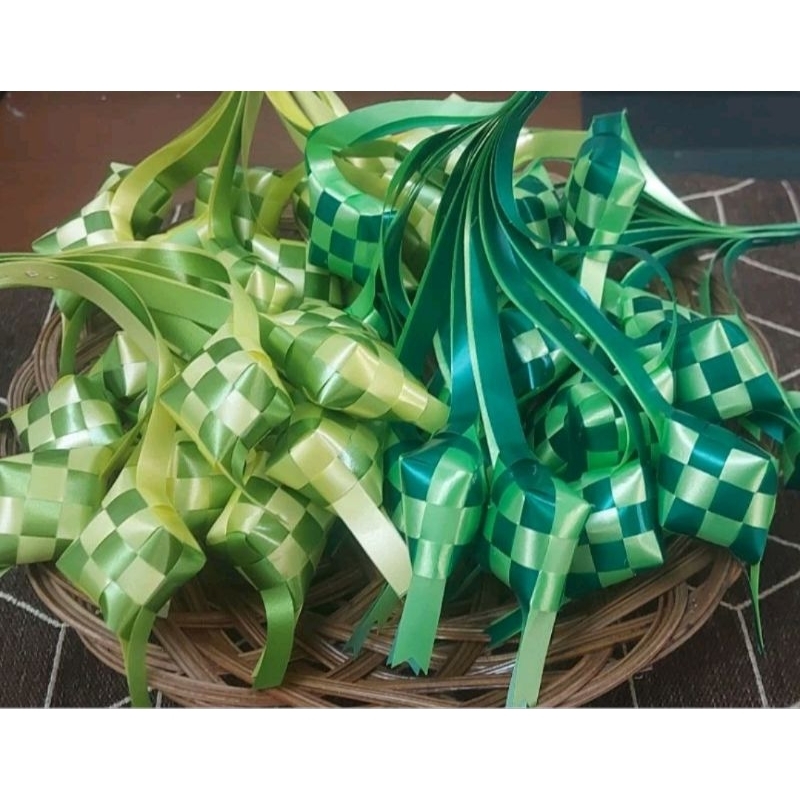 Jual Ketupat Lebaran Ketupat Kue Parsel Hampers Ketupat Mini Pita Hiasan Kue Hiasan Parsel