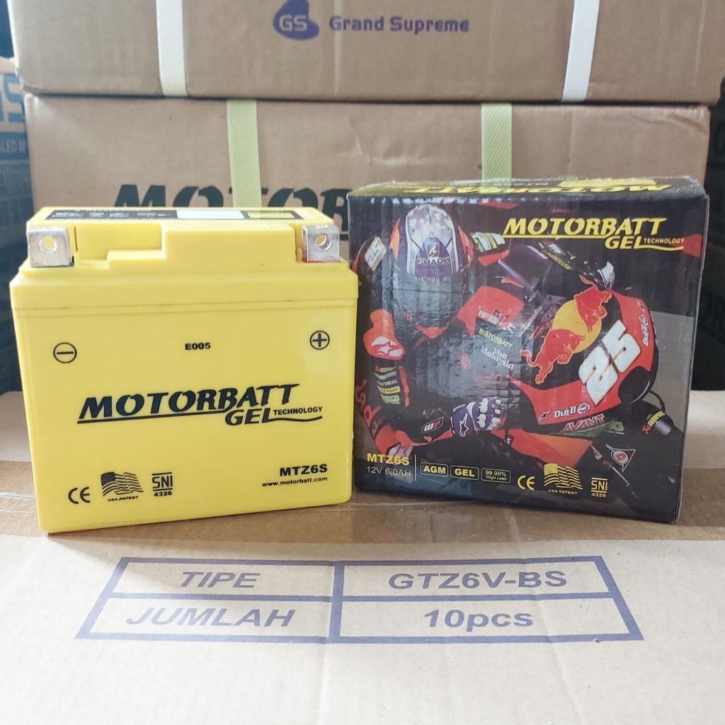 Jual Aki Motor Satria Fu, Satria F150, Raider Motorbatt MTZ6S Aki