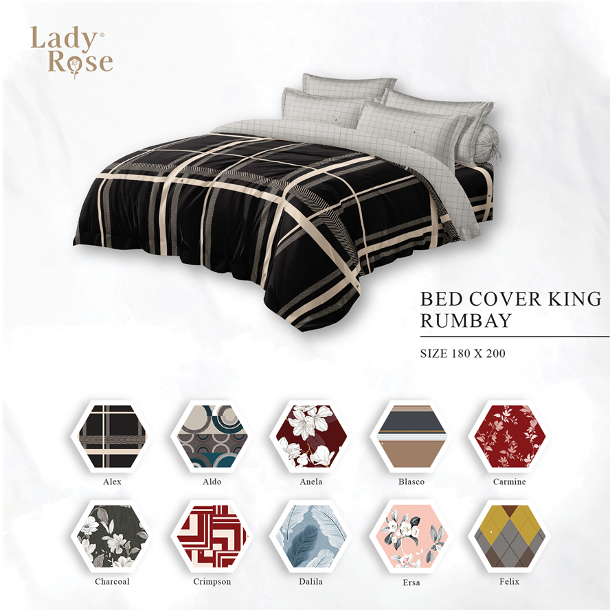 Jual Lady Rose - Bed Cover Set King 180x200 Tinggi 20 Rumbay - Part 2 ...