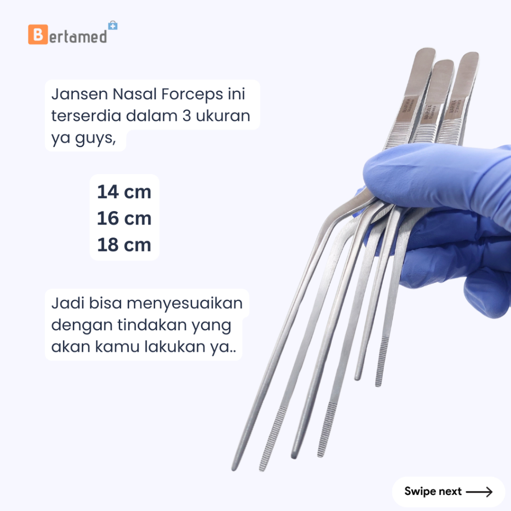 Jual Jansen Nasal Ear Forcep Bayonet Shaped / Pinset Hidung Telinga ...