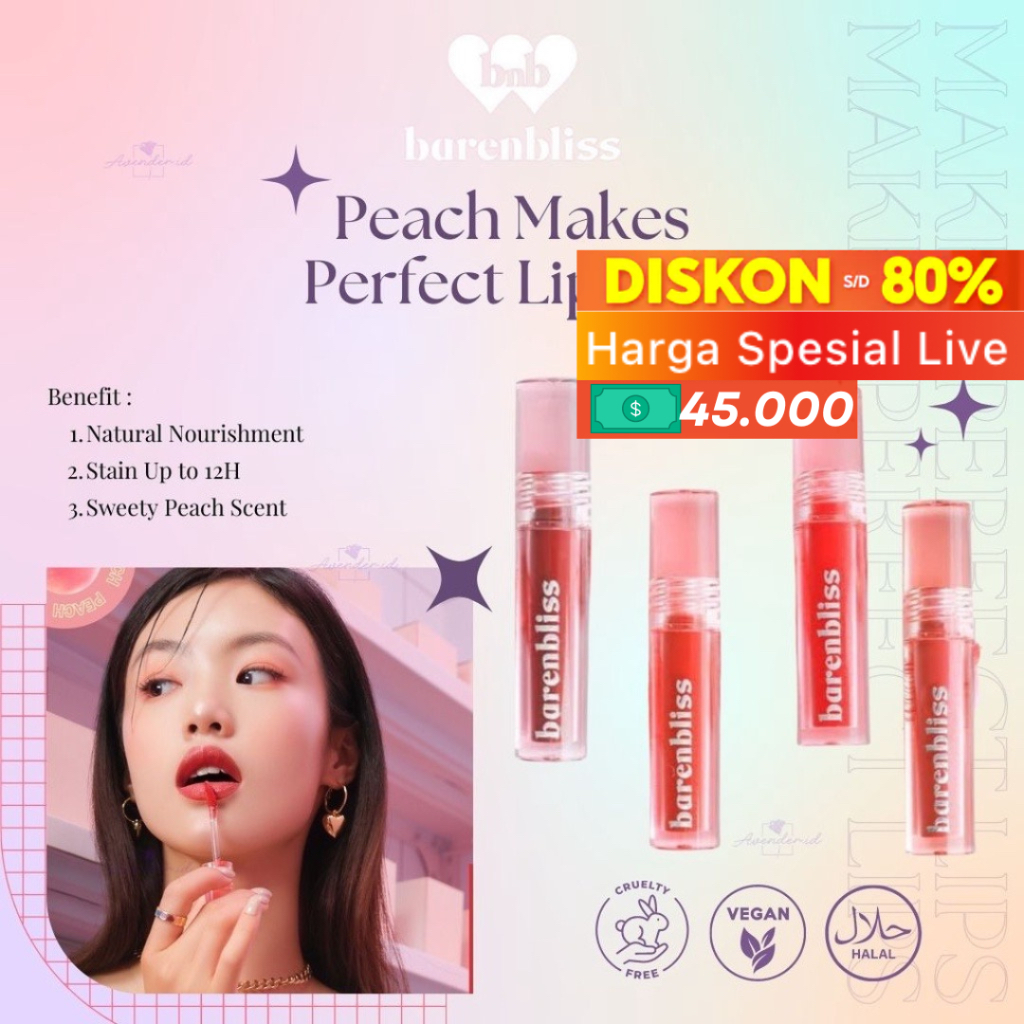 Jual Get Gift Bnb Barenbliss Korea Peach Makes Perfect Lip Tint Lip Tint Barenbliss