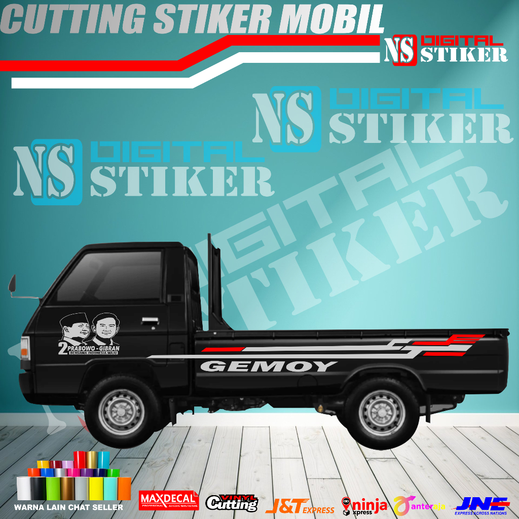 Jual STIKER MOBIL PICK UP L 300 GRAN MAX APV NEW CARRY GAMBAR PRABOWO ...