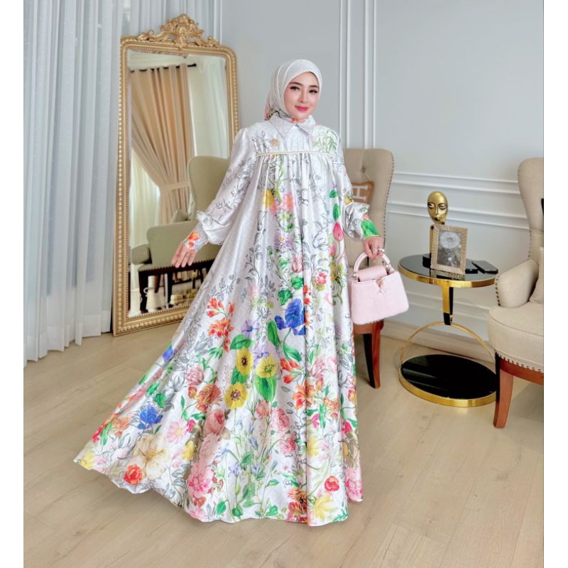 Jual SHELLASAUKIA ️ GAMIS FLOWER MEWAH ORI ️ SHELLASAUKIA ️ | Shopee ...