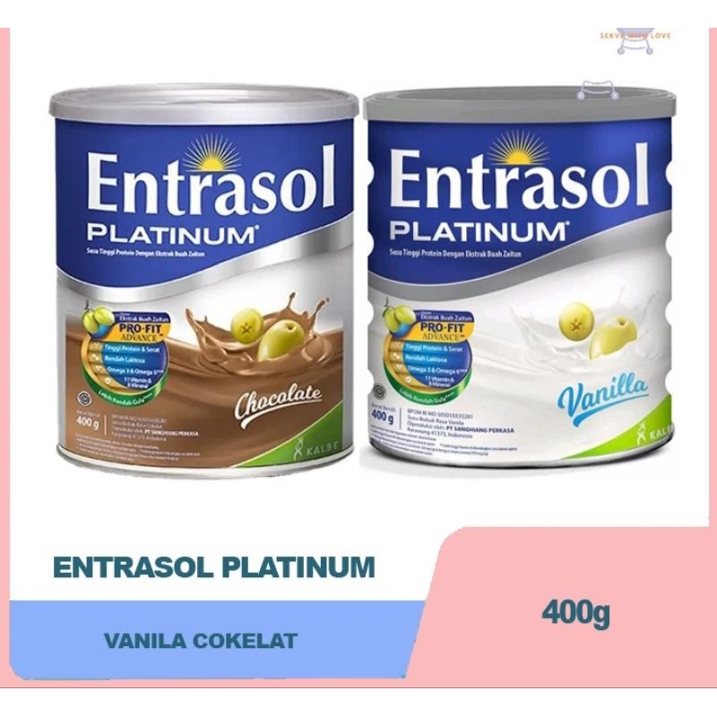 Jual entrasol platinum vanila & coklat 400gr | Shopee Indonesia