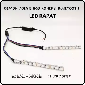 Lampu Led Demon Rgb Android Devil Rgb Koneksi Hp Bluetooth Led Rapat