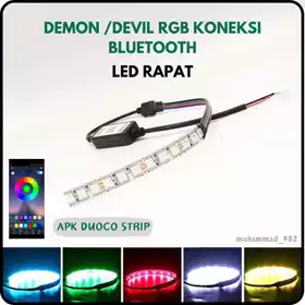 Lampu Led Demon Rgb Android Devil Rgb Koneksi Hp Bluetooth Led Rapat