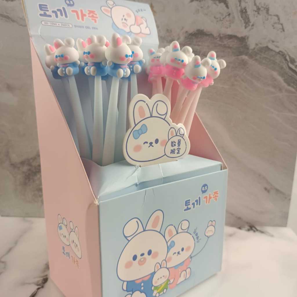 Jual Shack Gel Pen Rabbit /Karakter Lucu Karet 3D Bisa Goyang | Shopee ...