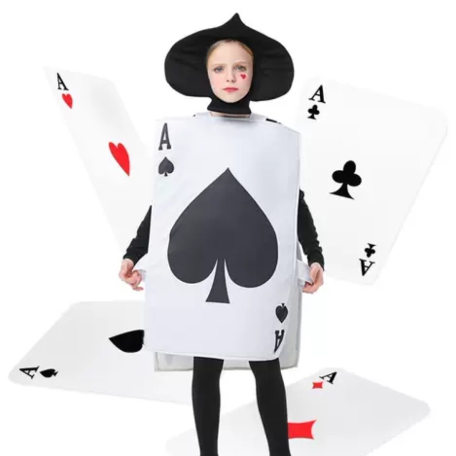 Jual Ace Of Spades Costume Playing Card Costume Alice wonderland ...