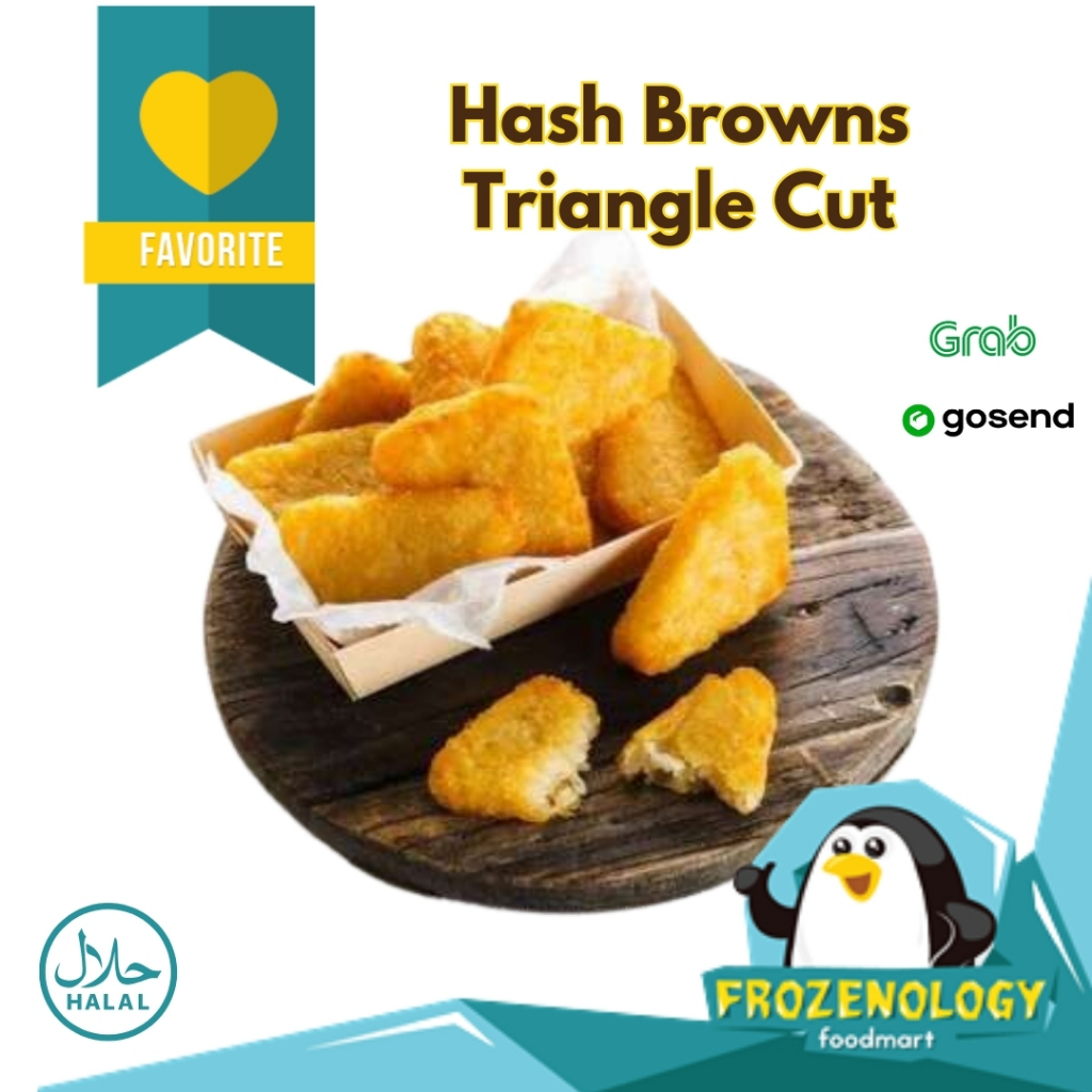 Jual Potato Hash Browns Triangle Cut Belgian Crunchy French Fries ...