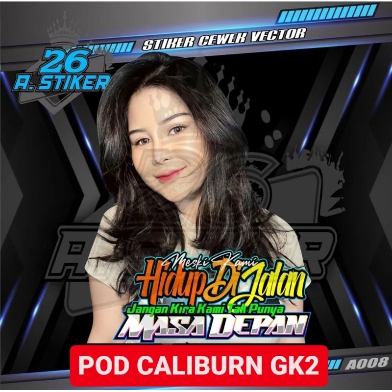 Jual Stiker Decal Foto Cewek Cantik Hijab Vector Custom Kata-kata Keren ...