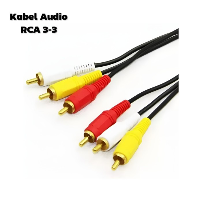 Jual Kabel RCA 1-3 Av In / Kabel Av Out / Kabel Av DVD/ Kabel Av Tv ...