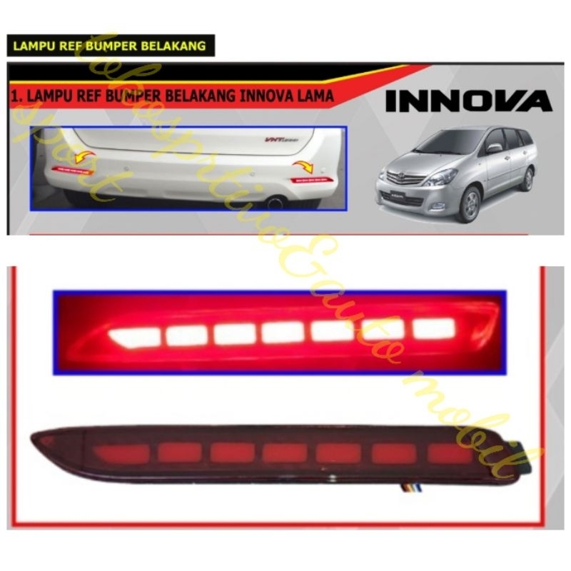 Jual Lampu LED reflektor bumper belakang Toyota Innova 2004-2015 LED ...