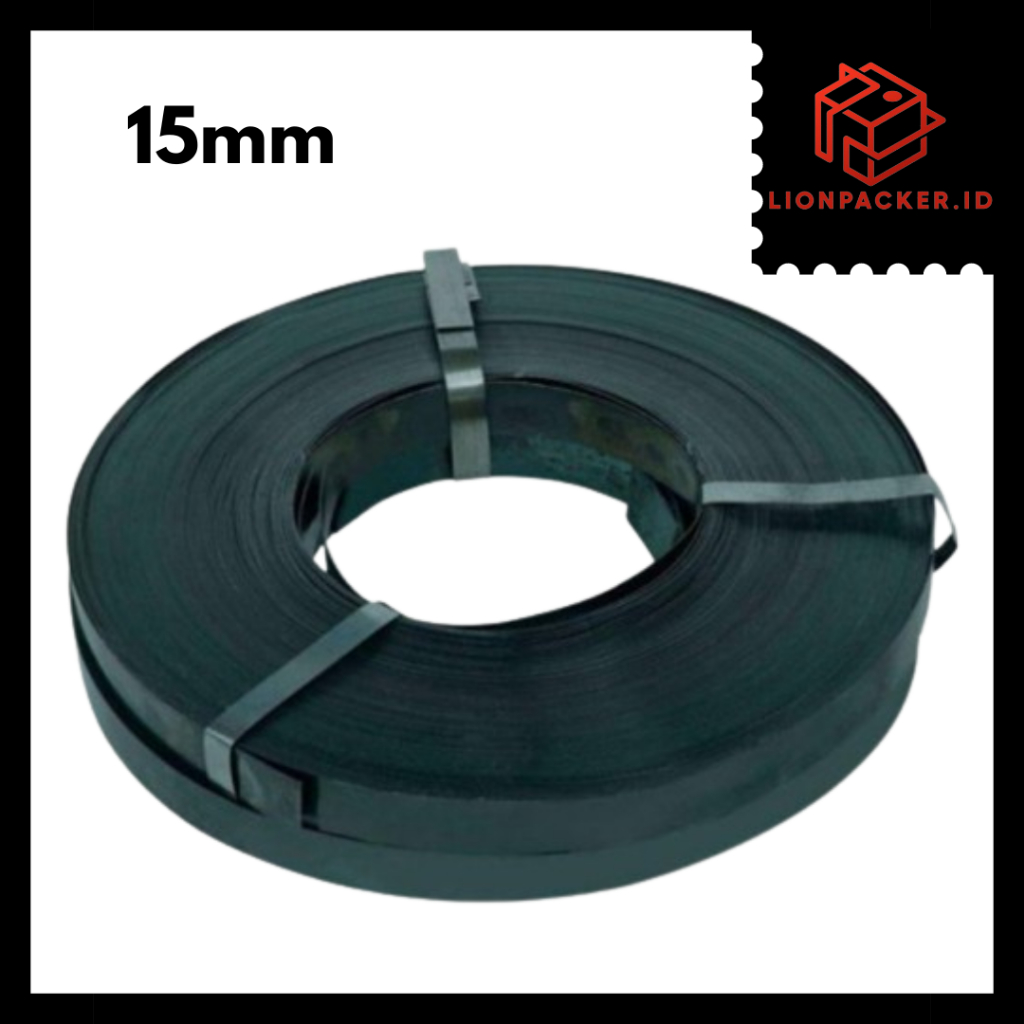 Jual Strapping Besi Steel Tali Strapping Band Besi Plat Hitam 15mm