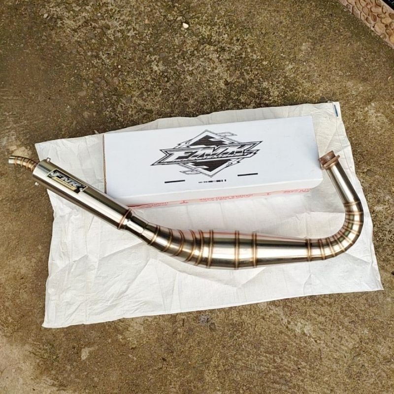 Jual Kenalpot Rx King Fnk Kolong Kobra Full Stainless Original Fnk Racing Exhaust Free Laser