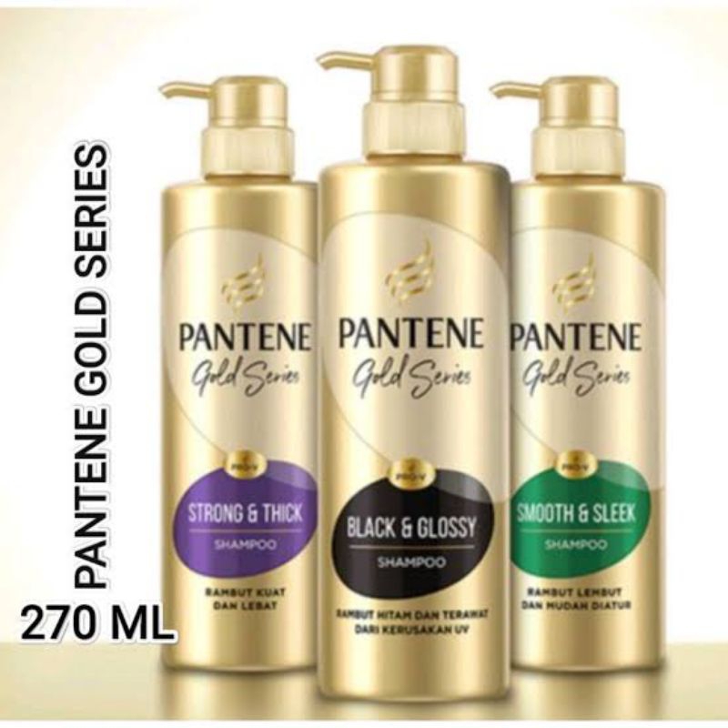 Jual Pantene Shampoo Gold Series 270ml Shopee Indonesia